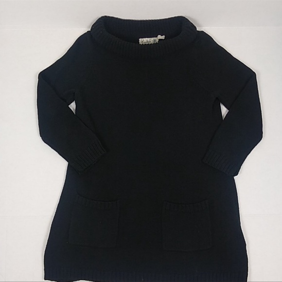 Anthropologie Field Flower Black Tunic Sweater Women’s Size Small - Picture 7 of 10